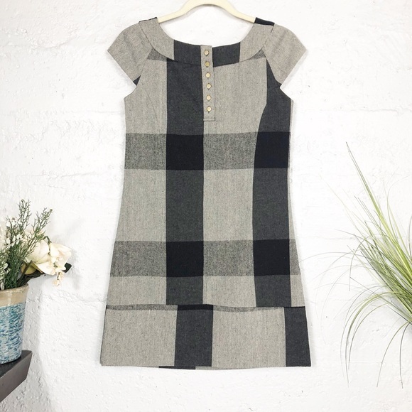 Gentle Fawn Plaid Midi Dress Size Small - Picture 6 of 8
